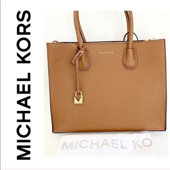 NWT authentic MK genuine leather Mercer satchel - Picture 3 of 7